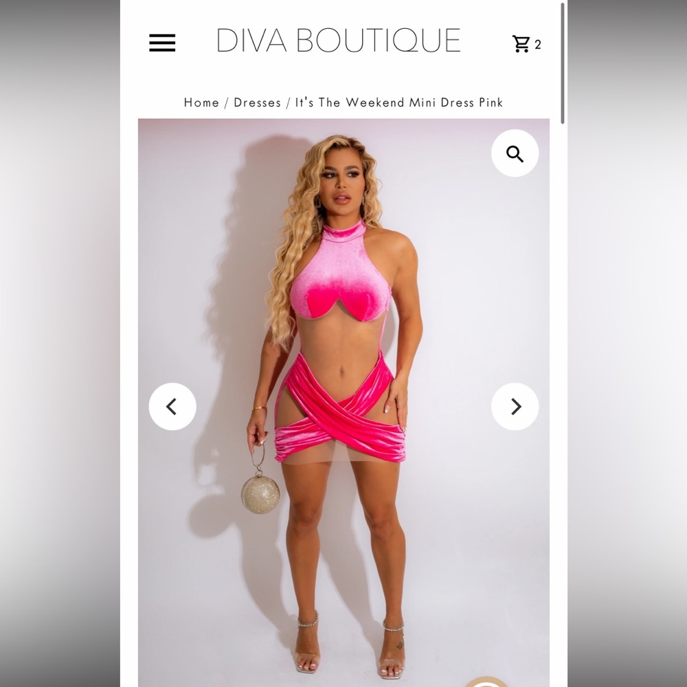 Pink Velvet and Mesh Birthday Party Dress